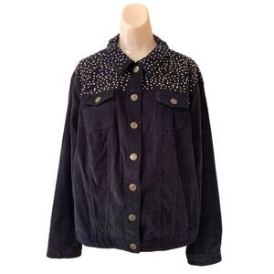 Cathy Daniels Womens Jeans Jacket Large